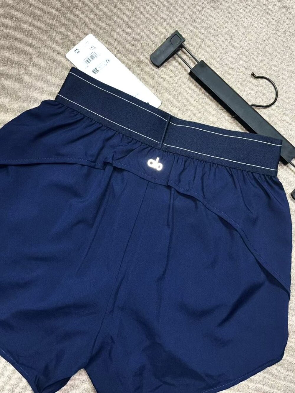 Brand new Alo High Waist Match Point Shorts in Navy a hot favorite🔥 - Picture 4 of 12